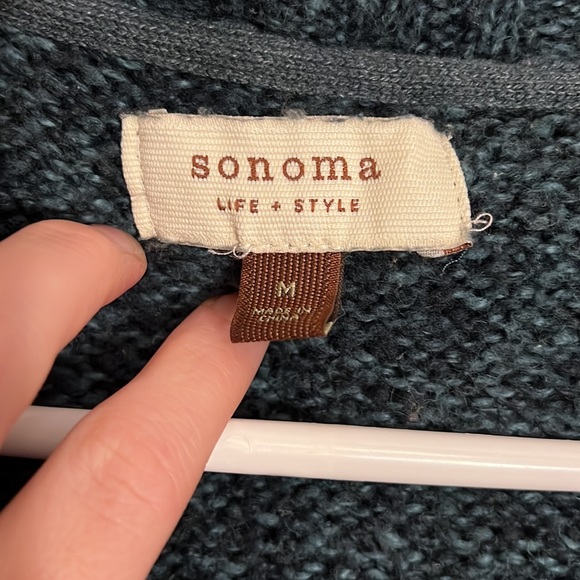 Teal and black knit sweater - Picture 6 of 8